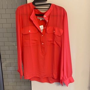 New pink Loft button down dress shirt